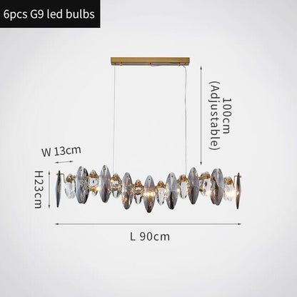 Elodie Crystal Leaf Nordic Luxury Chandelier