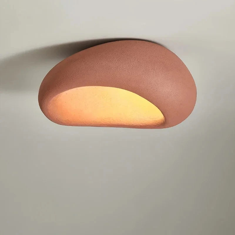 Évora Minimalist Textured Semi Flush LED Ceiling Light