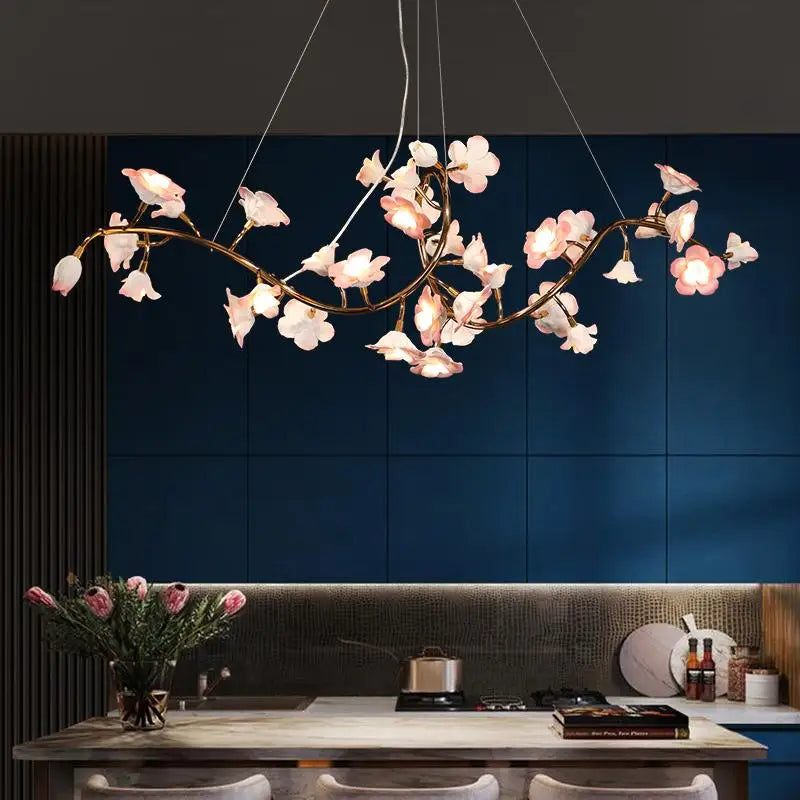 Celestia Luxury Ceramic Flower Chandelier