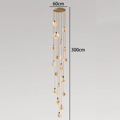 Amélie Modern Multi-Head LED Staircase Pendant Light