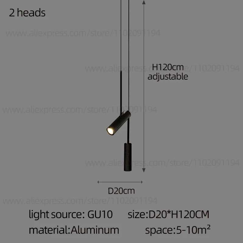 Noémie Modern Cylindrical LED Pendant Spotlight