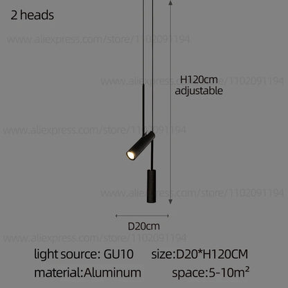 Noémie Modern Cylindrical LED Pendant Spotlight
