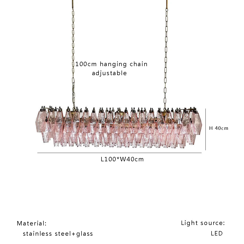 Aurélie Nordic Vintage Glass Pendant Light Luxury Suspension Lamp