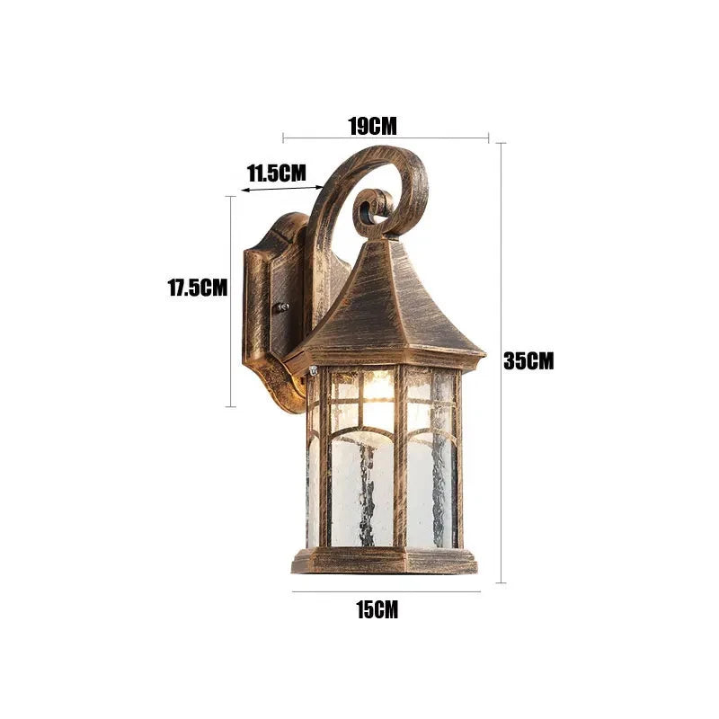 Sophie Retro Outdoor Wall Lamp Waterproof Porch Light