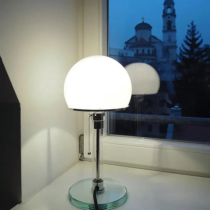 Amélie Bauhaus Glow Glass LED Table Lamp