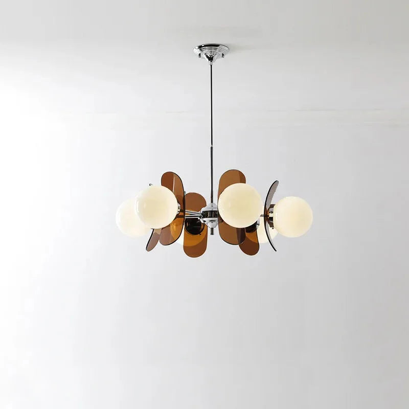Élise Cosmo Bloom Mid-Century Glass Chandelier