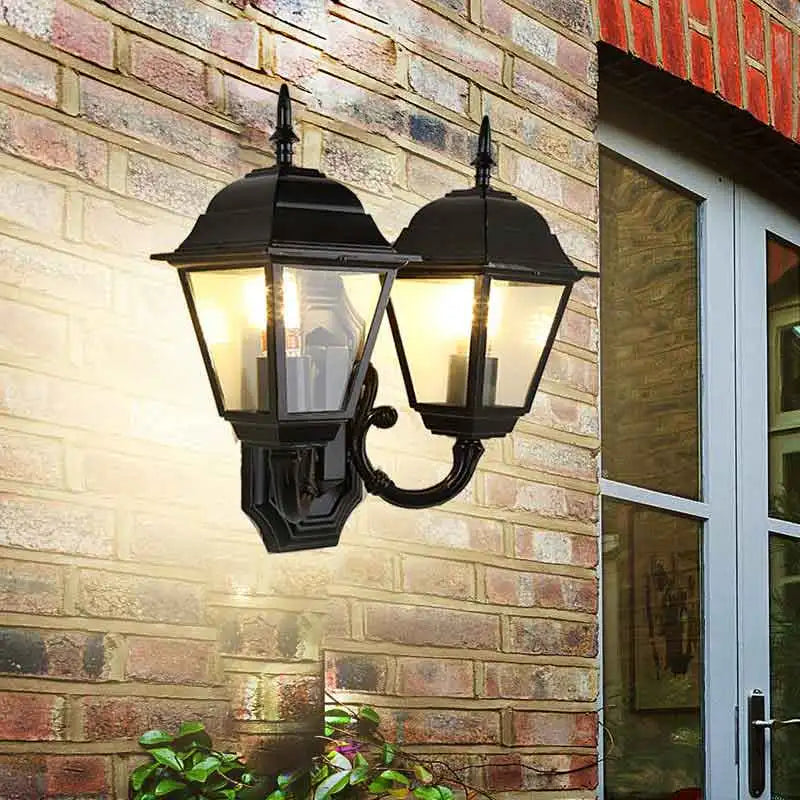 Camille Outdoor Dual Head Wall Light Modern Corridor Lamp