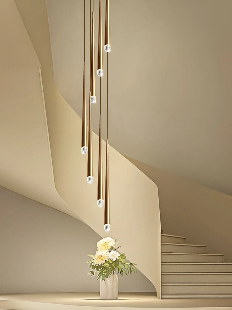Clémence Modern High Ceiling Staircase Chandelier
