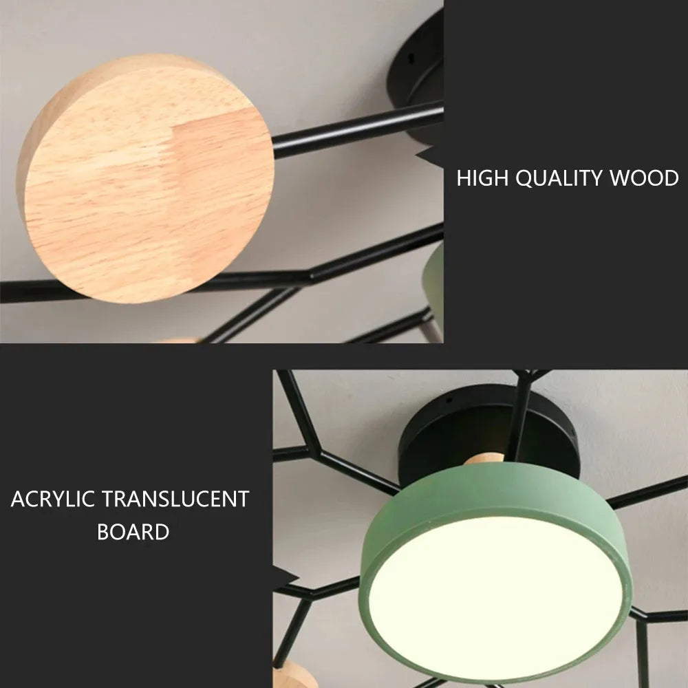 Anaïs Modern Tri-Color LED Ceiling Chandelier Light