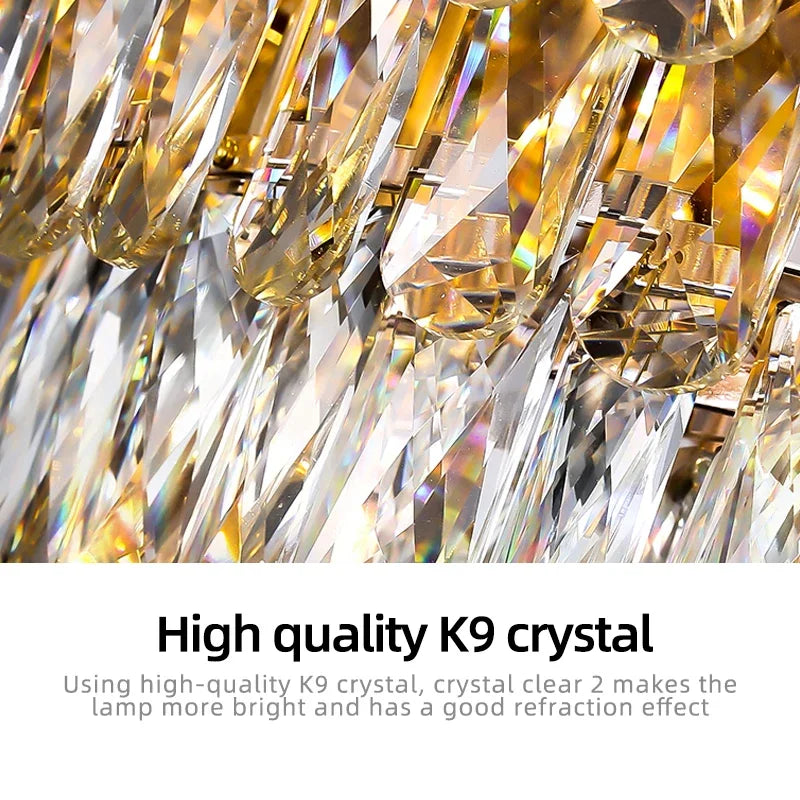 Élodie Crystal Ring LED Pendant Chandelier Light