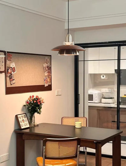 Amélie Aero Linear Wood and Metal Pendant