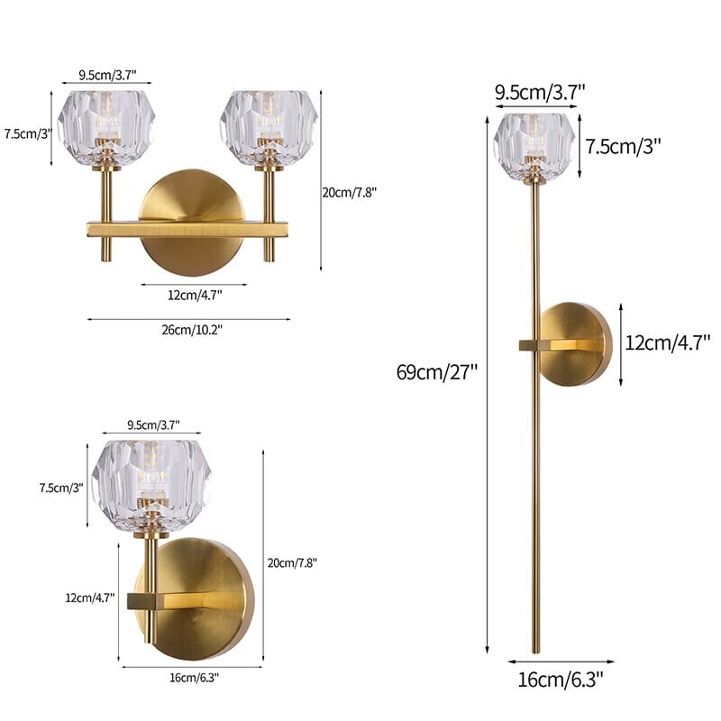 Sophie Crystal Wall Light