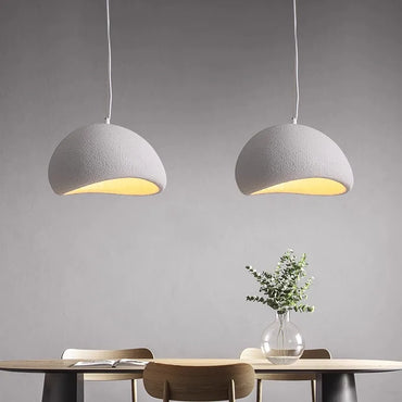Sélène Wabi-Sabi Textured Dome Pendant Light