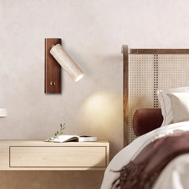 Émilie Travertine Stone Wall Light