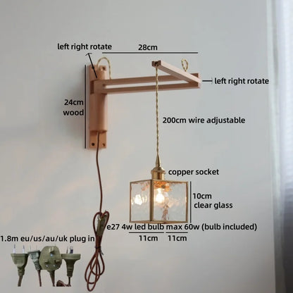 Aurore Wabi Sabi Glass Wall Lamp Nordic Style