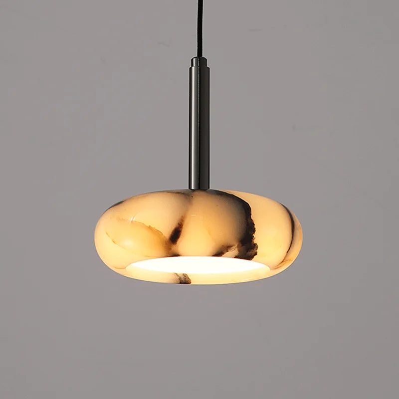 Élise Eclipse Mini Marble Disc Pendant Lamp