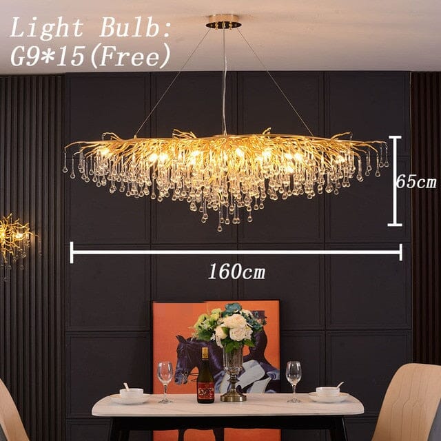 Noémie Waterdrop Luxury Crystal Chandelier