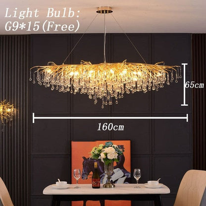 Noémie Waterdrop Luxury Crystal Chandelier