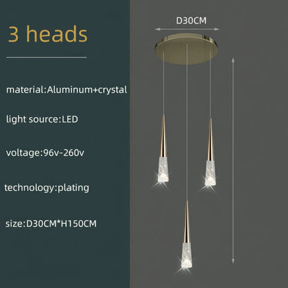 Vivienne Crystal Staircase Pendant Chandelier for Luxury Interiors