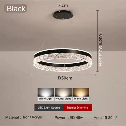 Sophie Minimalist Ring LED Ceiling Chandelier