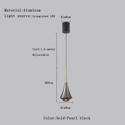 Sophie Minimalist Water Drop LED Pendant