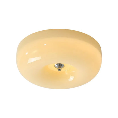 Camille French Beige Glass Downlight Ceiling Lamp Aisle Bedroom