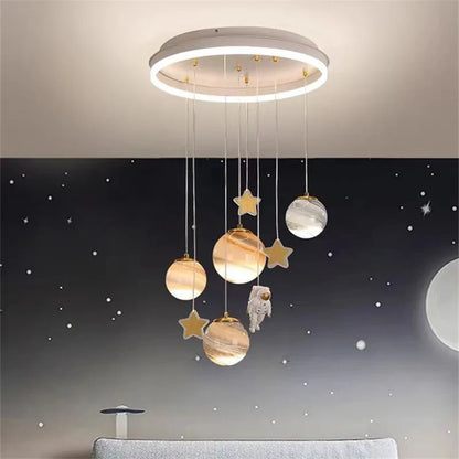 Élise Nordic Astronaut Kids LED Pendant Ceiling Light