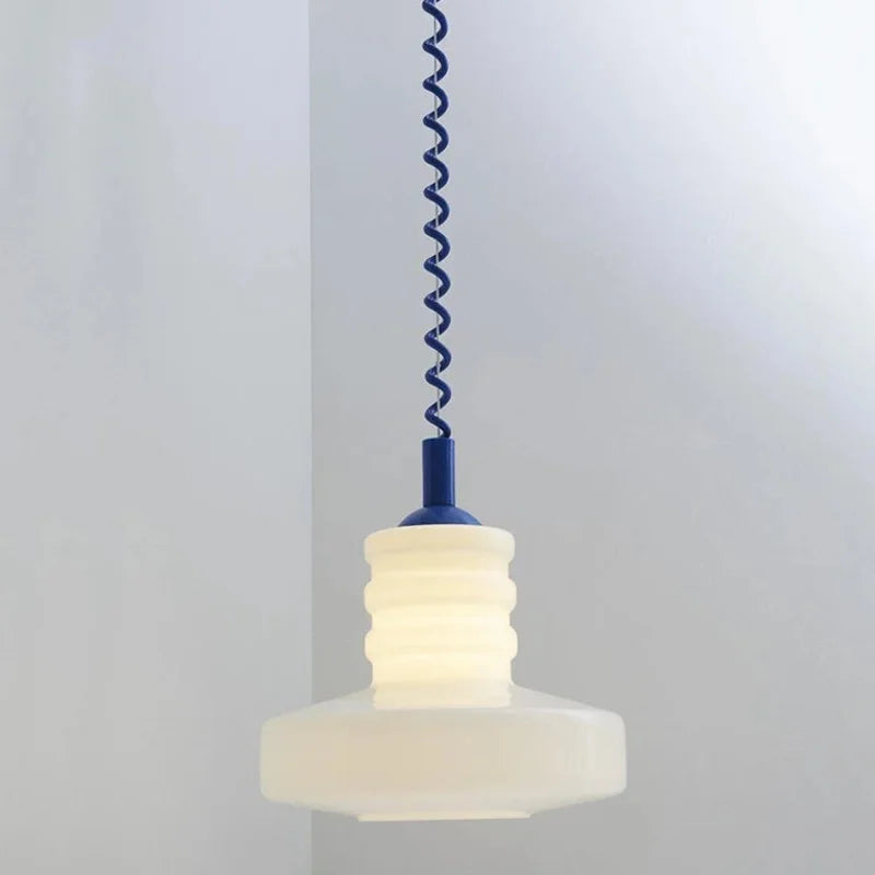 Chloé Chromatic Coil Glass Suspension Lamp