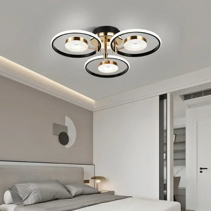 Modern Layered LED Ceiling Light – Minimalist Flush Mount for Living Room & Dining Area