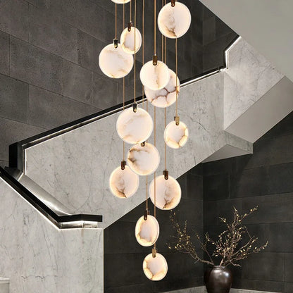 Amélie Modern Multi-Head LED Staircase Pendant Light