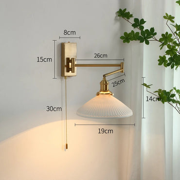 Geneviève Swing Arm Dual Head Wall Light
