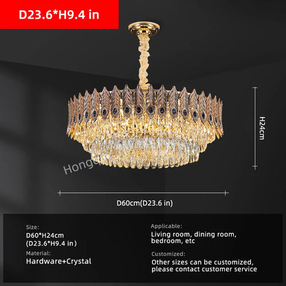 Élodie Crystal Ring LED Pendant Chandelier Light
