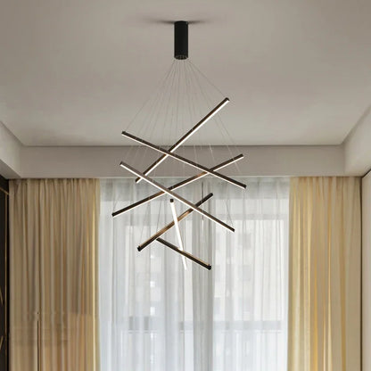Élise Modern LED Stair Long Ceiling Chandelier