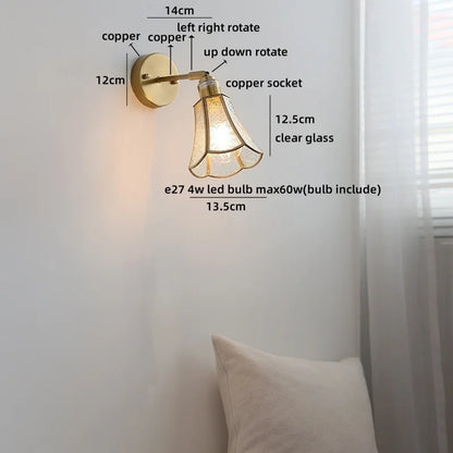 Aurélie Square Glass Wall Lamp Nordic Modern