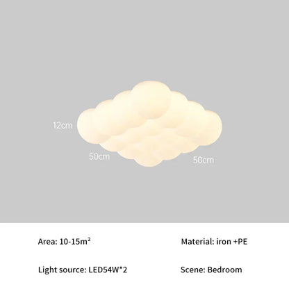 Amélie Bubble Cream LED Ceiling Light Full Spectrum Eye Care
