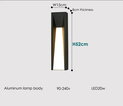Aurélie Outdoor LED Wall Lamp Waterproof Modern Sconce