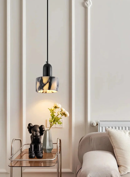 Noémie Carrara Marble Eclipse Pendant