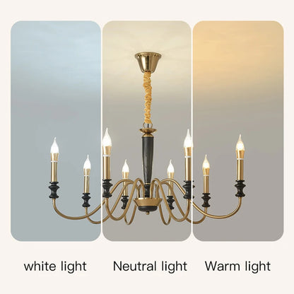Milada Nordic Ceiling Chandelier with LED Candle Lights