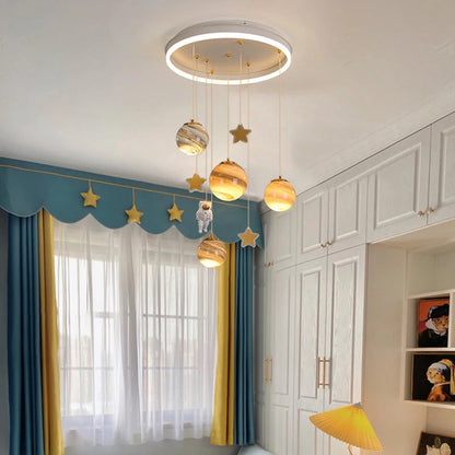 Élise Nordic Astronaut Kids LED Pendant Ceiling Light