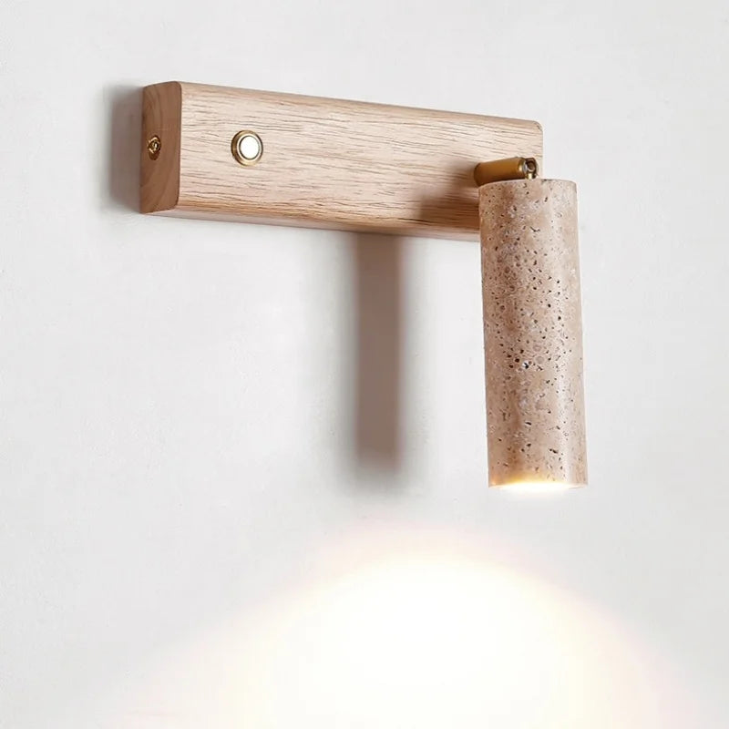 Émilie Travertine Stone Wall Light