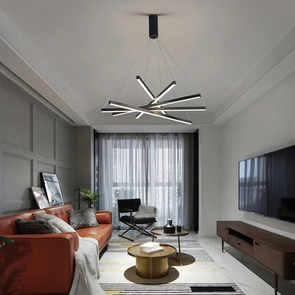 Élise Modern LED Stair Long Ceiling Chandelier