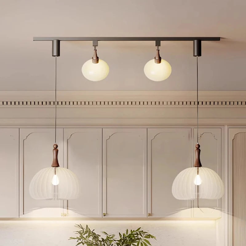 Émile Modern Frosted Glass Multi-Light Pendant Chandelier