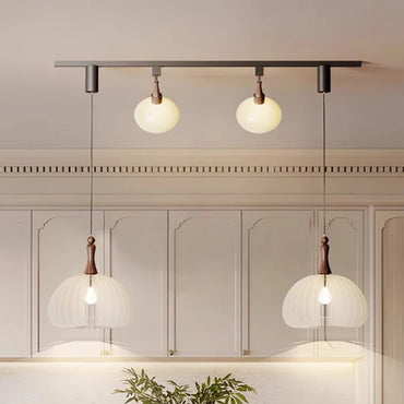 Émile Modern Frosted Glass Multi-Light Pendant Chandelier