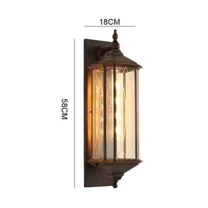 Amandine Outdoor Waterproof Wall Lamp Retro Garden Light