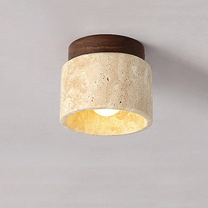 Amélie Wabi-Sabi Yellow Marble Ceiling Light