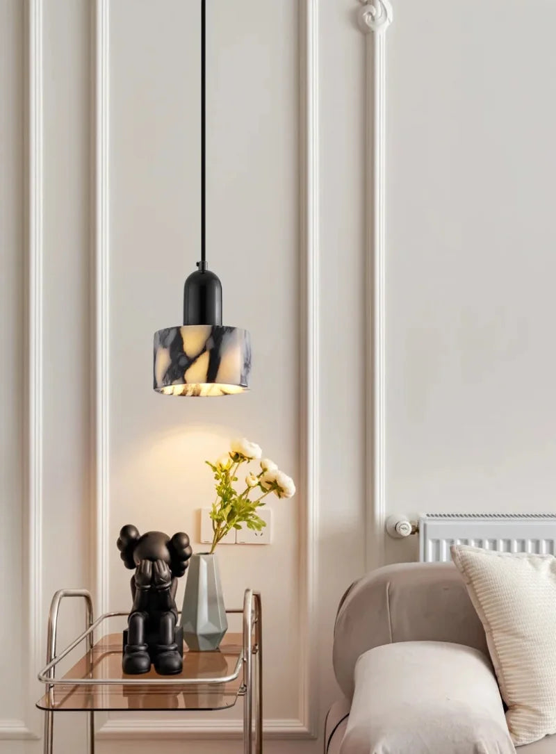 Noémie Carrara Marble Eclipse Pendant