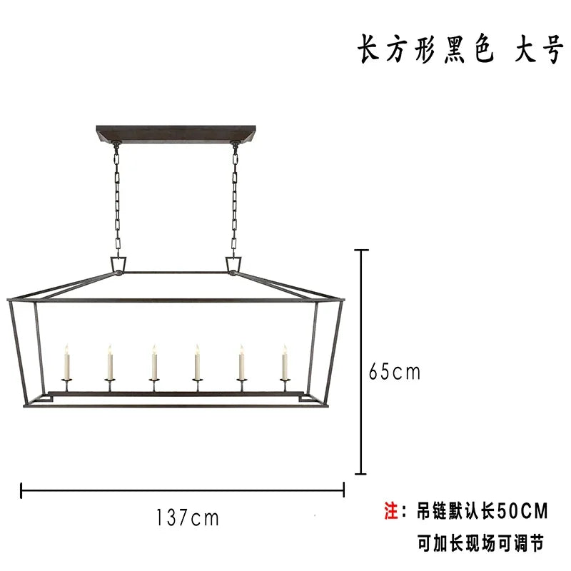Vintage Gold Iron Cage Pendant Light for Dining Room and Living Spaces