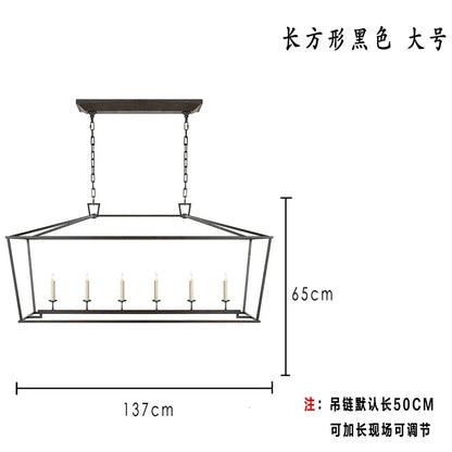 Vintage Gold Iron Cage Pendant Light for Dining Room and Living Spaces