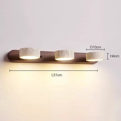 Amélie Travertine Duo Rotatable LED Wall Light