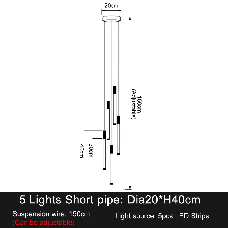 Geneviève Luxury Crystal LED Staircase Chandelier Light